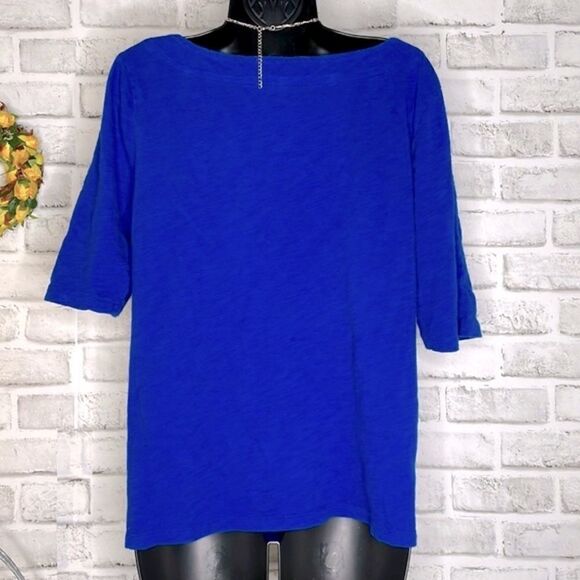 Lucky Brand Embroidered Shirt Top Loose Boho Hippie Size Large - Picture 5 of 6